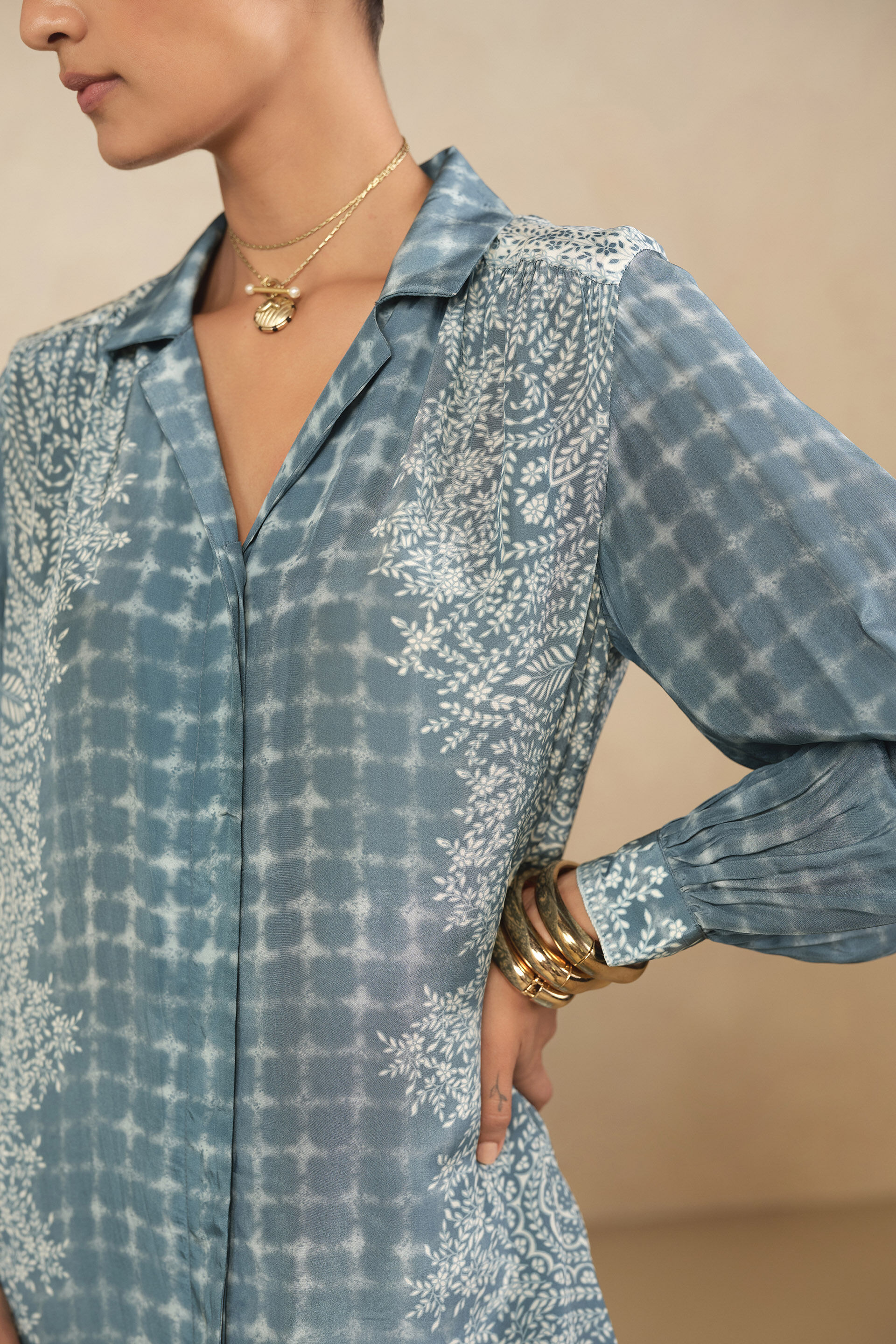 Urvi Kurta Set - Blue, Blue, image 5