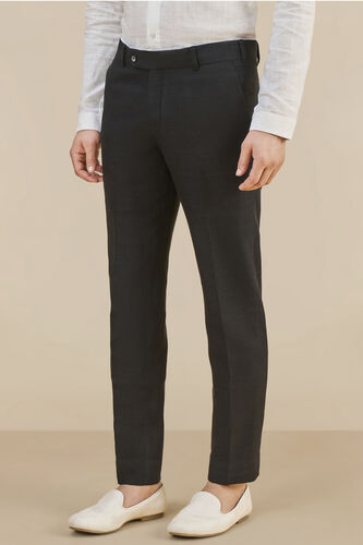 Linen Trousers, Black, image 2