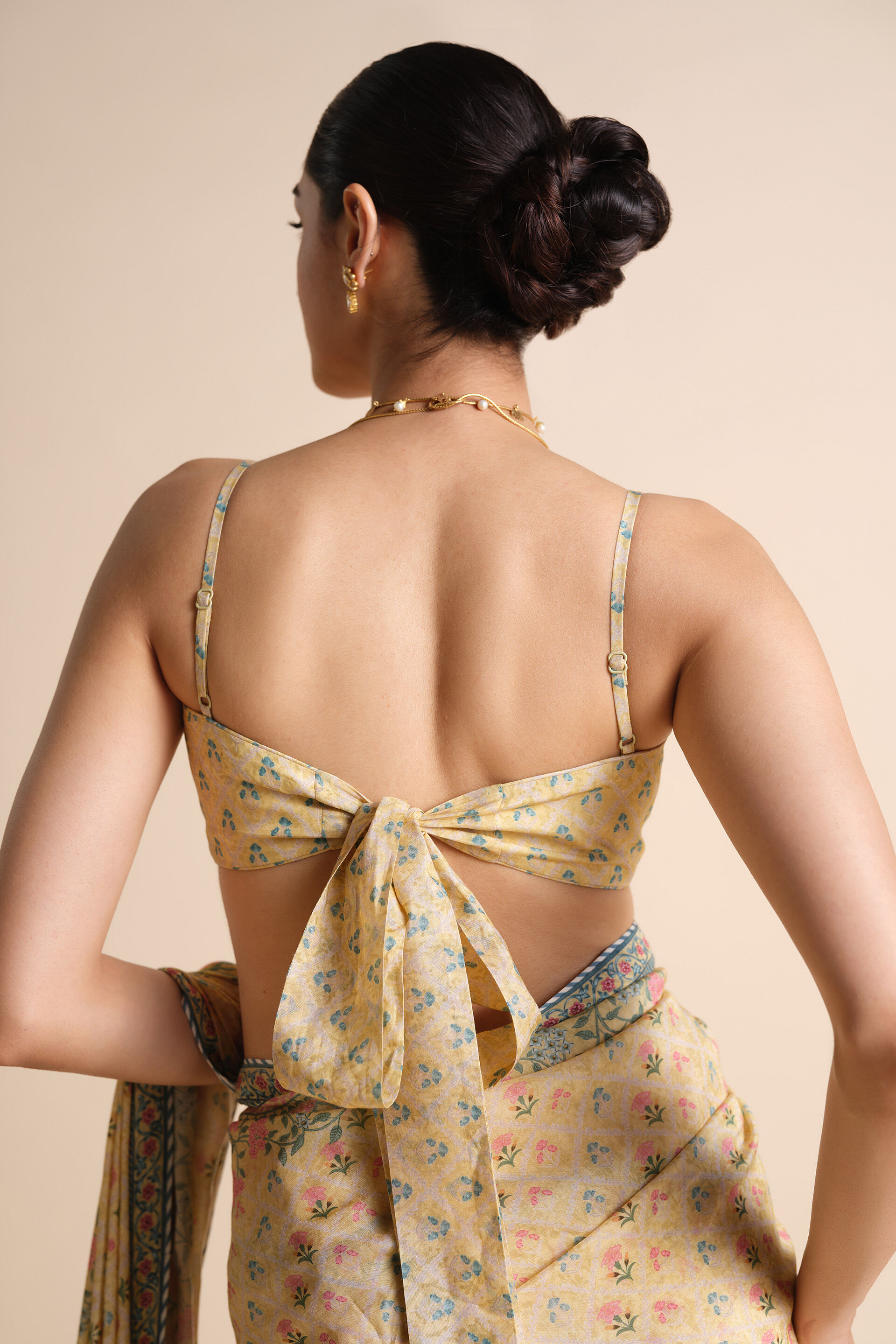 Meris Saree - Yellow, Yellow, image 7