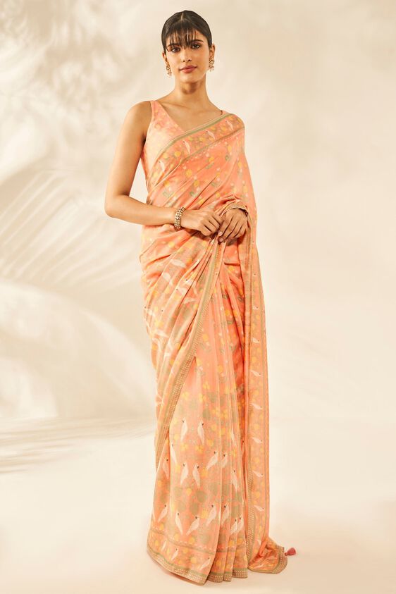 1 - Maitri Saree - Peach, image 1