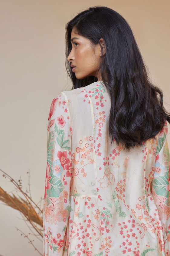 Alaya A-Line Kaftan, Cream, image 5