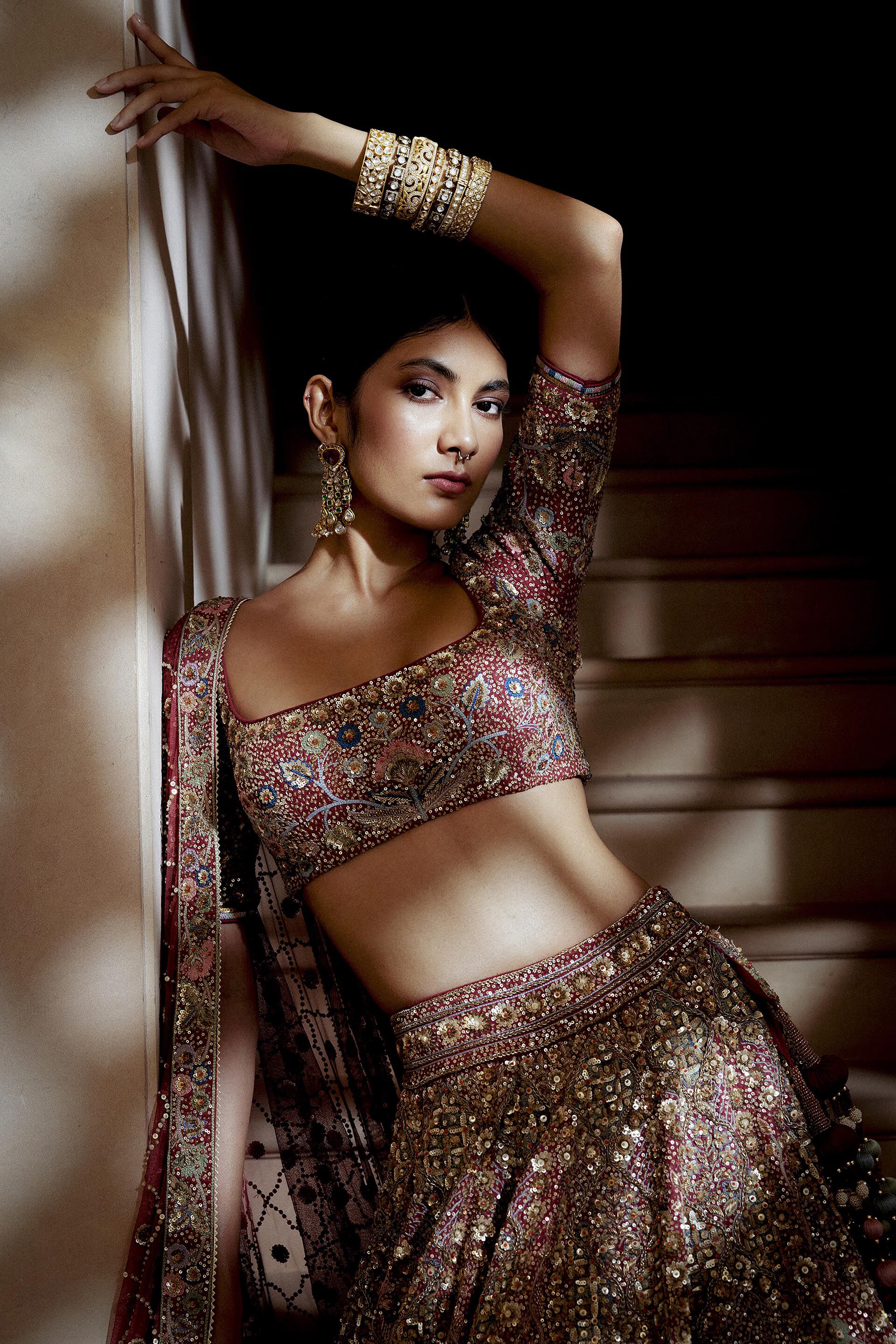 Bollywood Actress Sari Bridal Lehenga Choli Traditional - Buy Bollywood  Actress Sari Bridal Lehenga Choli Traditional online in India