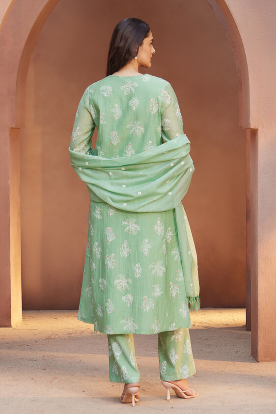 Zaiba Suit Set, Sage, image 3