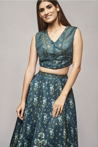 Zahra Skirt Set, Blue, image 4
