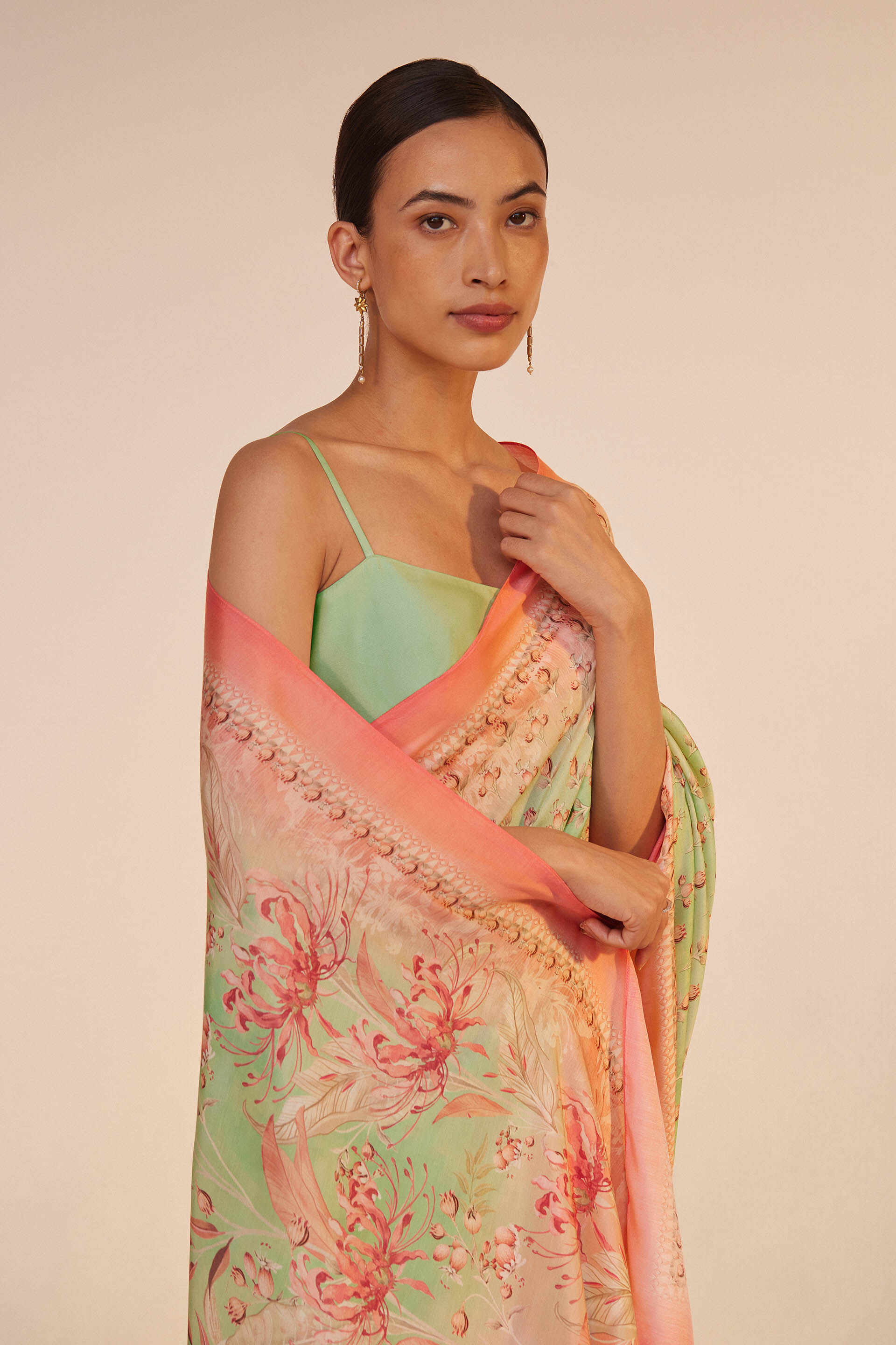 Shyla Saree, Sage, image 4