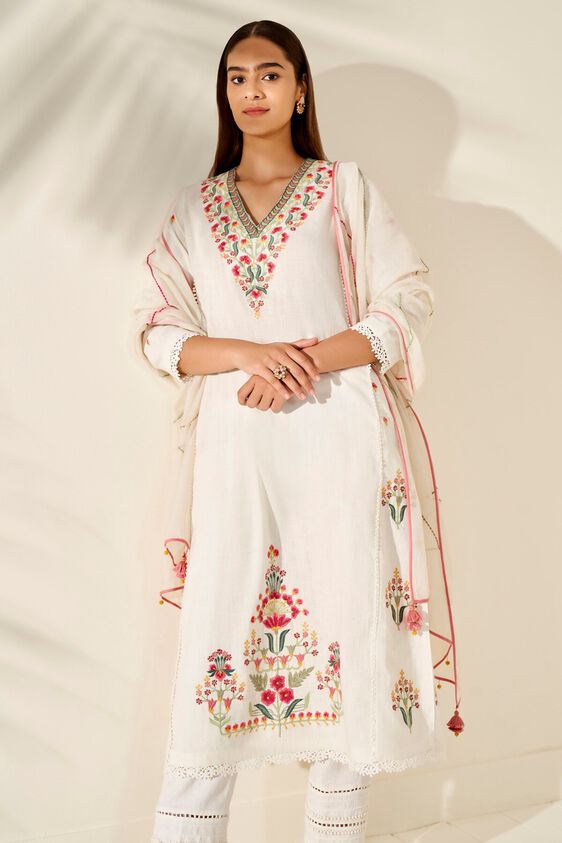 4 - Turvi Kurta Set – Natural, image 4