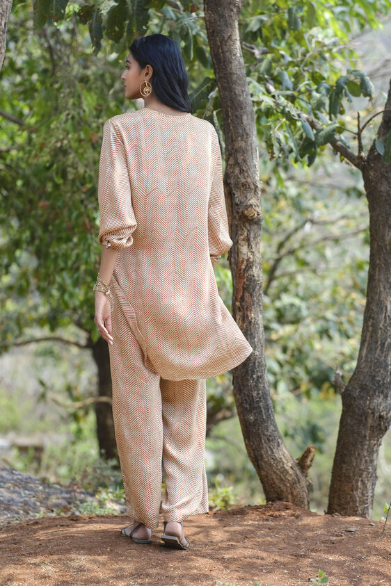 Chevron Tunic Coord - Brick, Brick, image 3