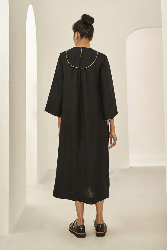 Soiree A-line Dress - Black, Black, image 2