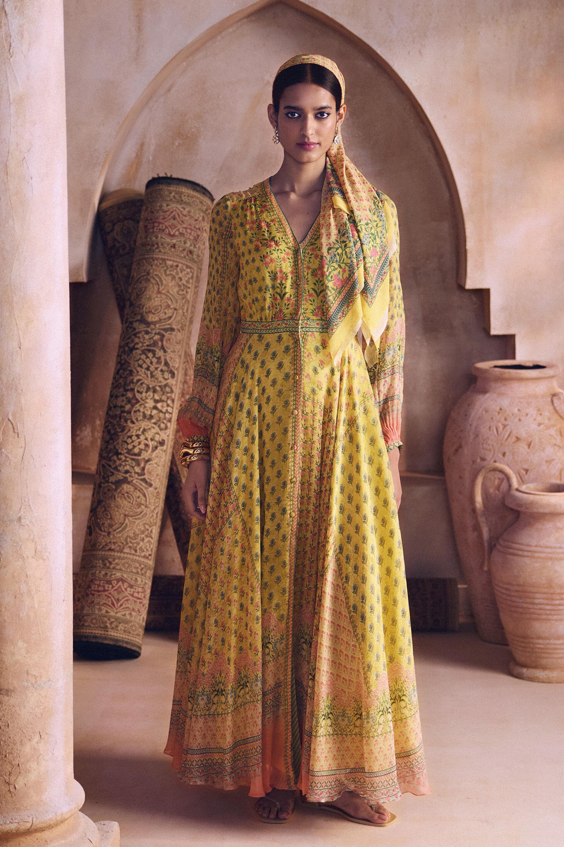 Anaya Kaftan - Yellow