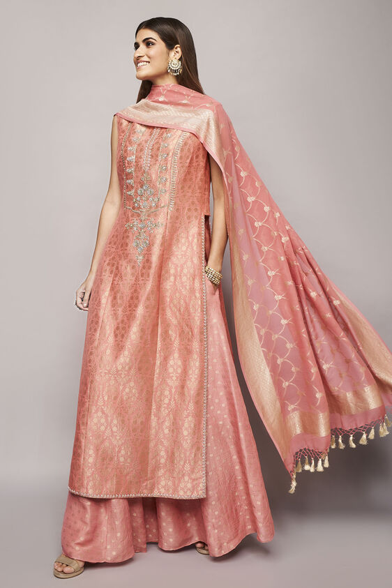 Vaishi Sharara Set, Blush, image 1