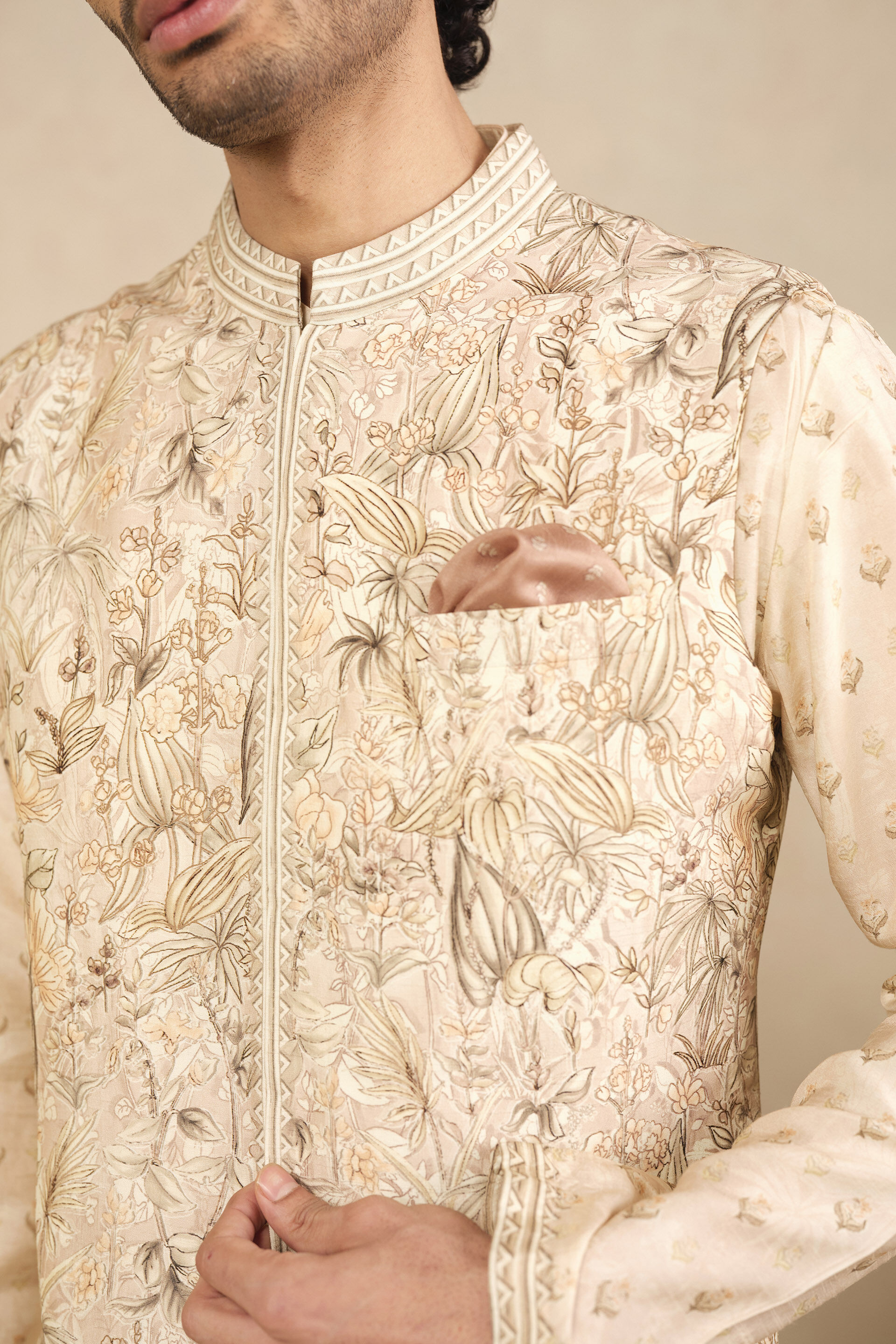 Abjit Nehru Jacket - Blush, Blush, image 5