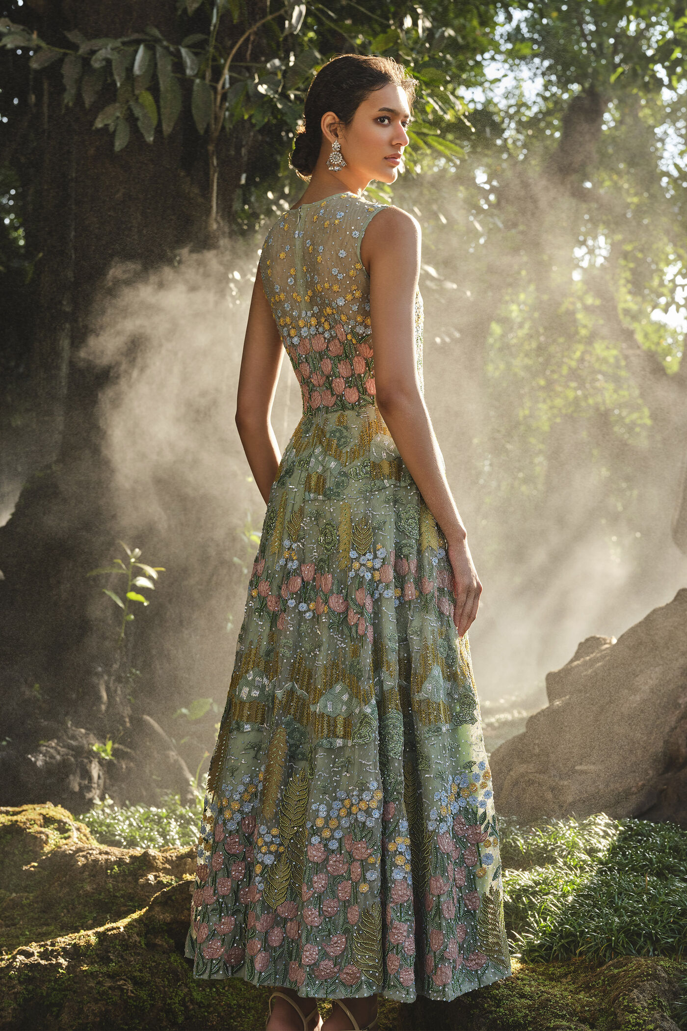 Lakeforest Embroidered Dress - Sage Lakeforest Embroidered Dress - Sage