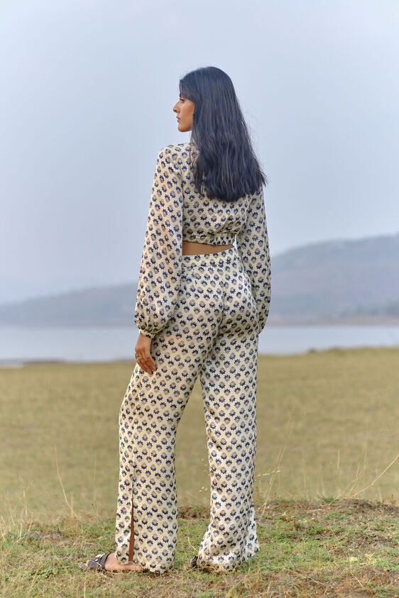Floret Crop Coord - Ecru, Ecru, image 2