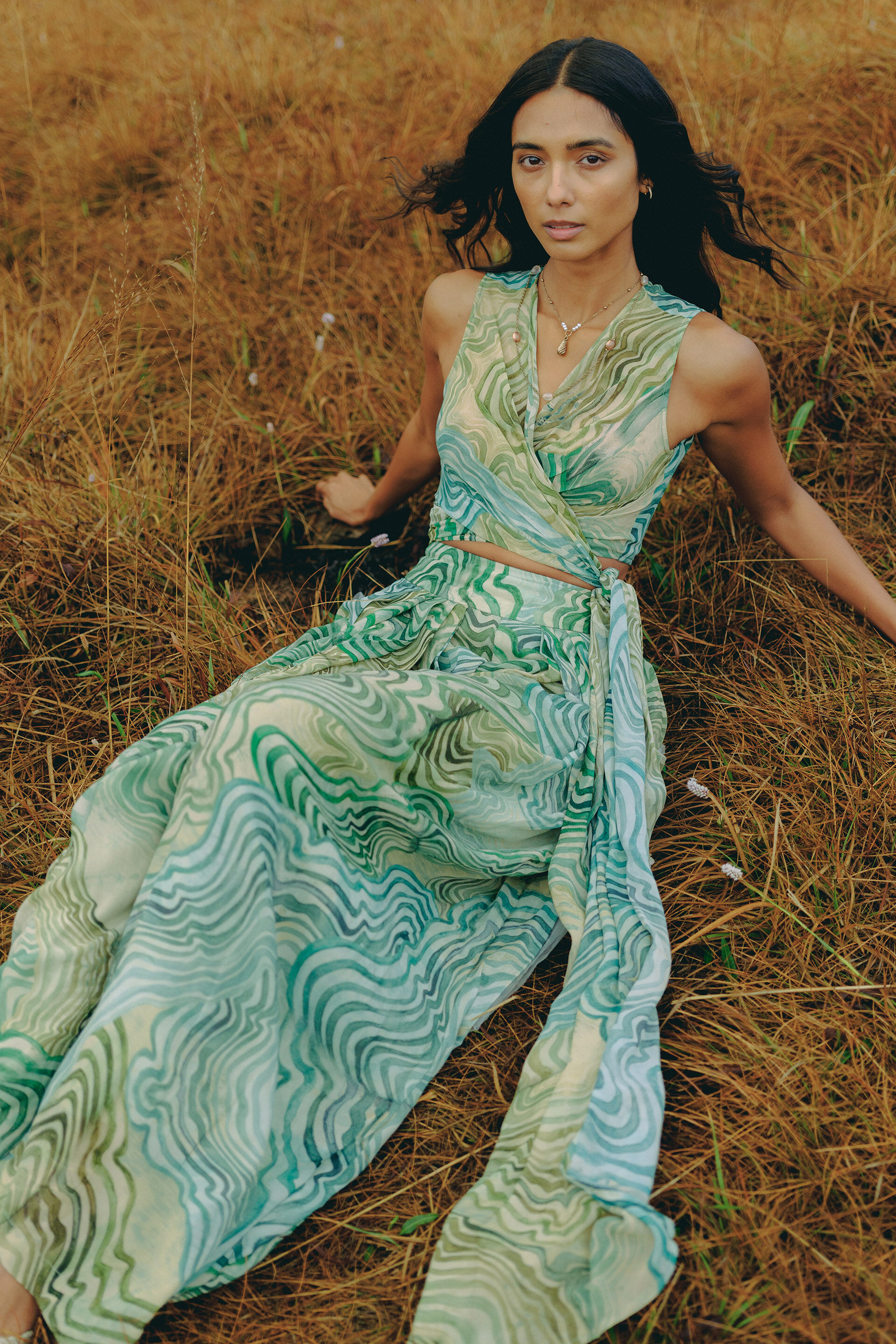 Qua Bemberg Co-ord - Sage, Sage, image 3