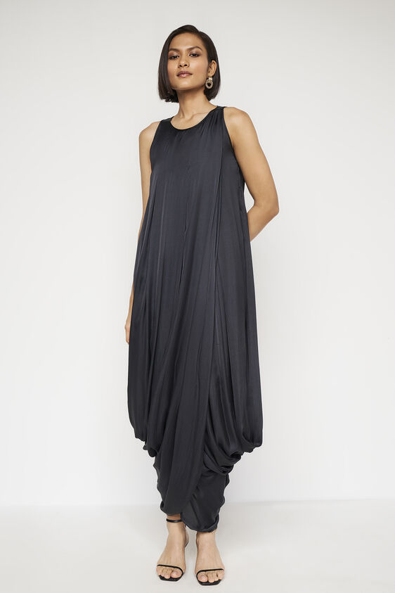 Jules Dhoti Dress, Black, image 1