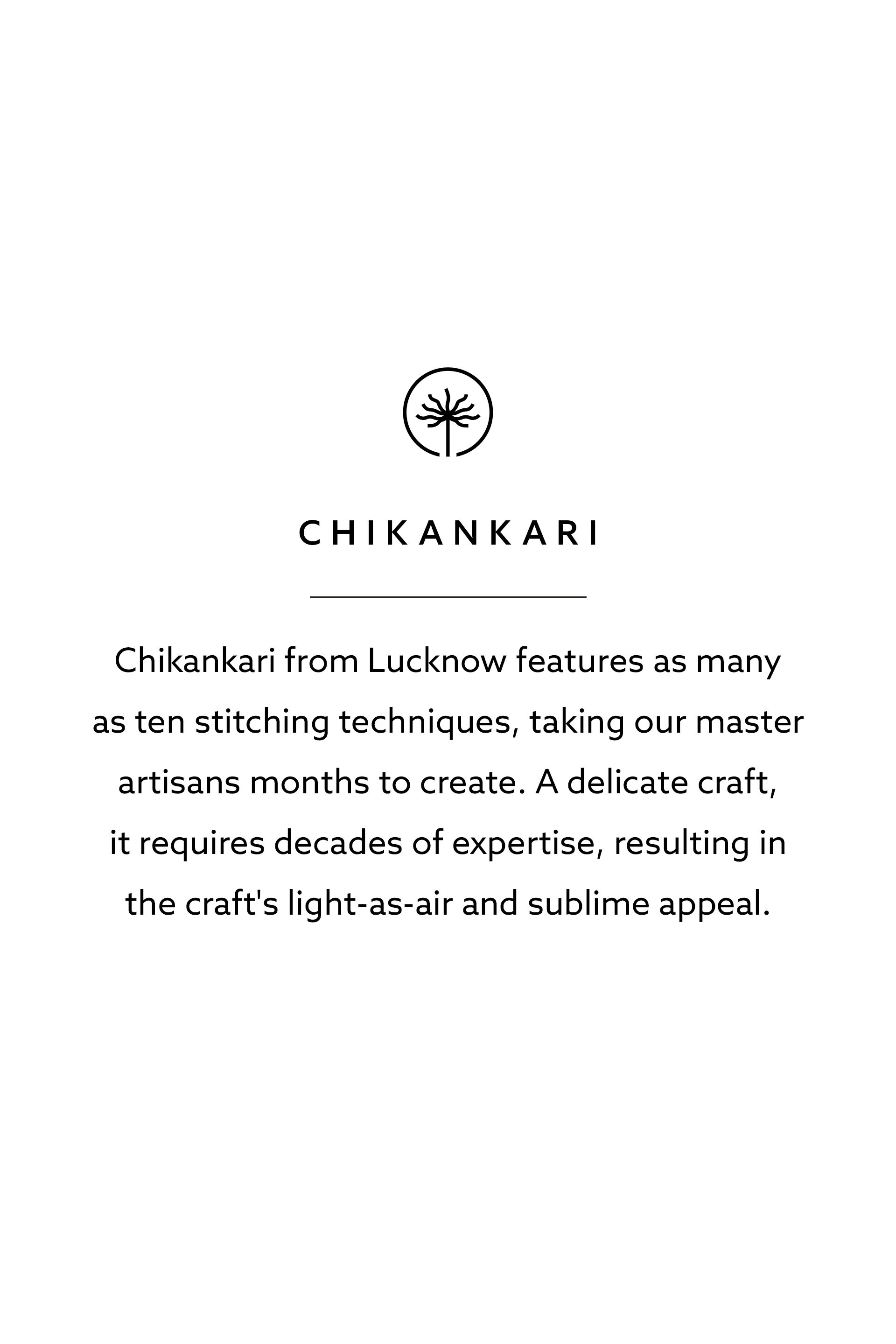 From The Mountain Hand-embroidered Chikankari Co-ord  - Lime, Lime, image 5