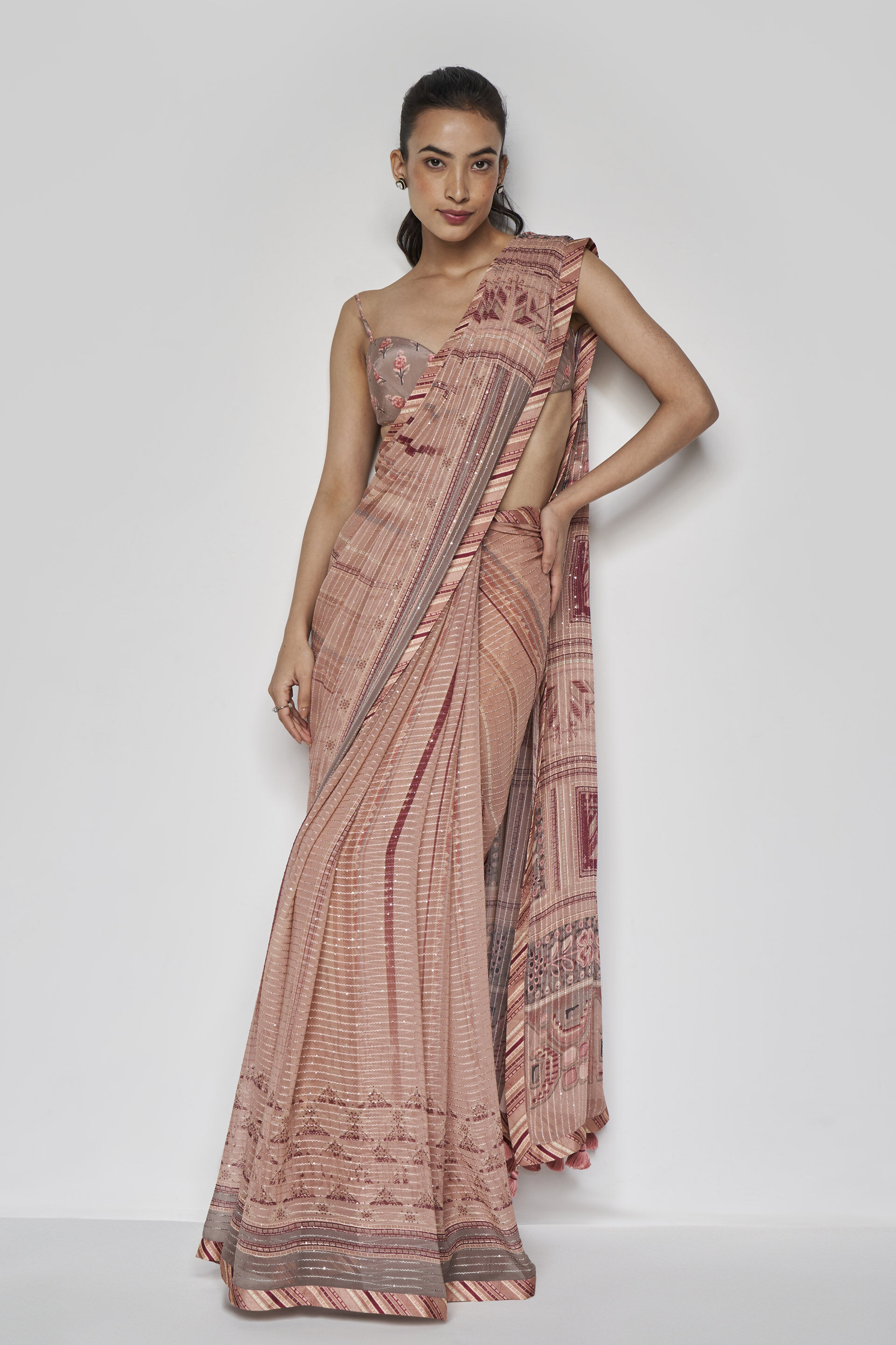 Onion Pink & Pure Organza Silk Saree | Sakhi Fashions – sakhifashions