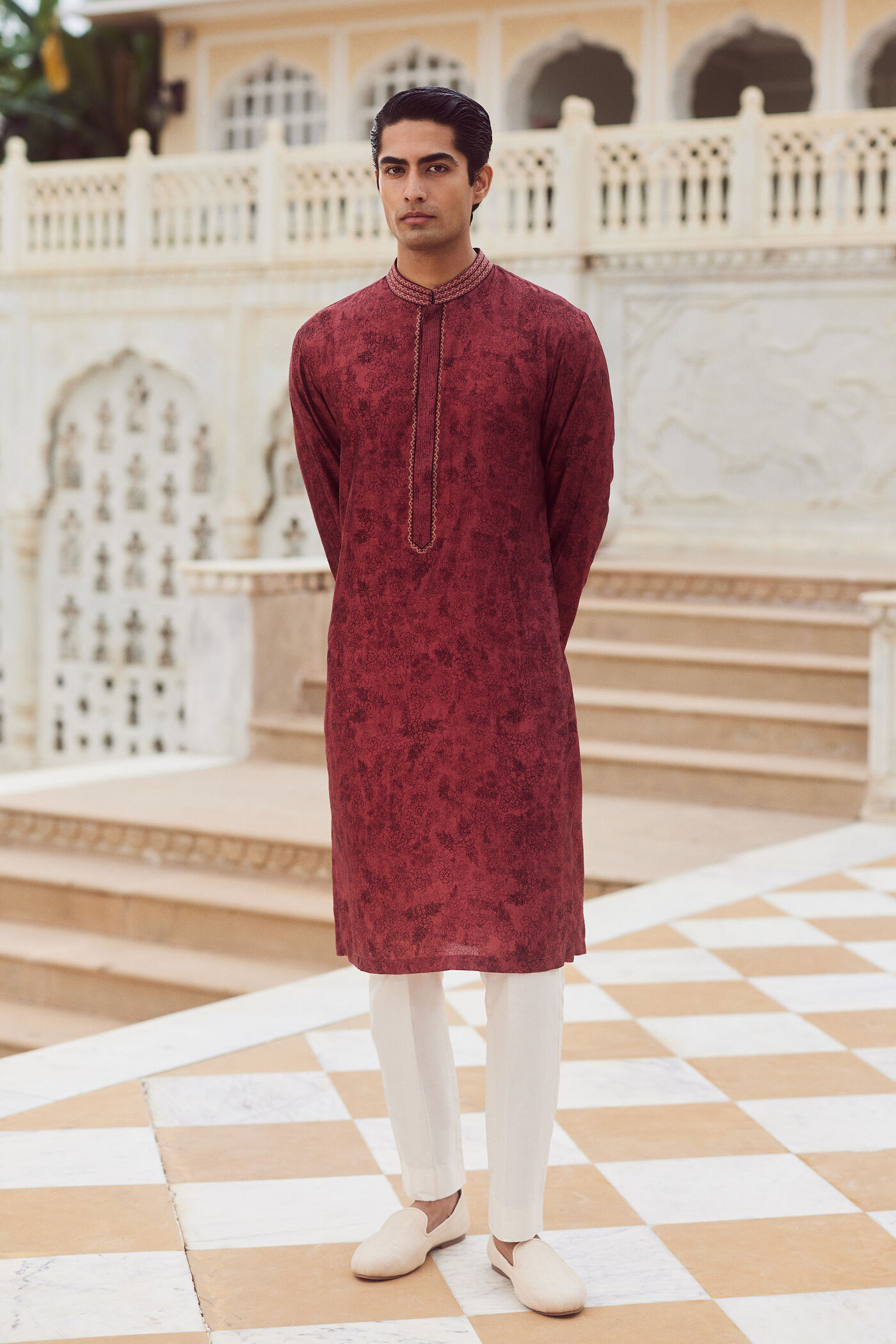 Jalaj Kurta - Wine