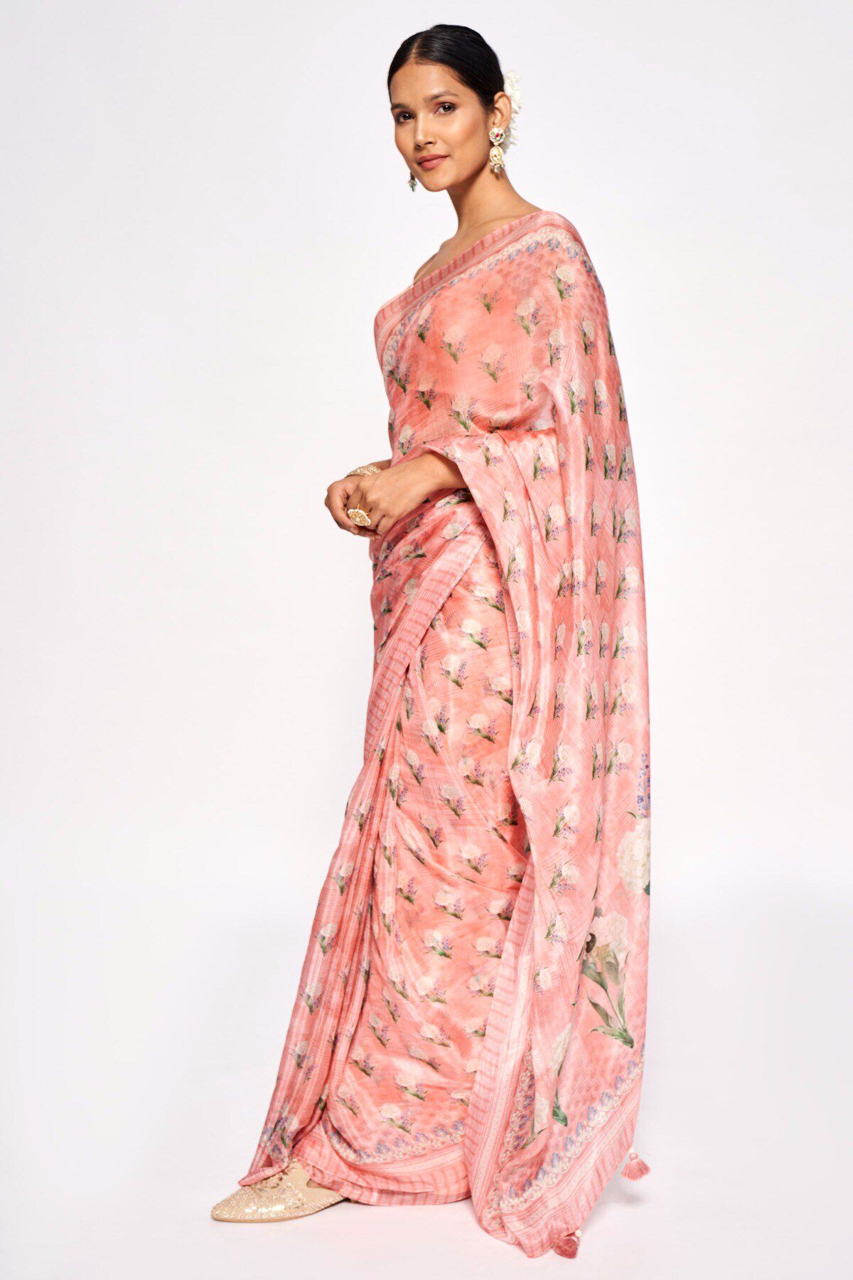 Aazeen Saree - Peach