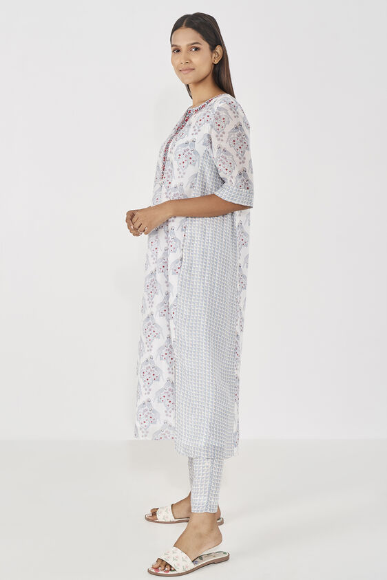 Rabani Kurta Set, Grey, image 2