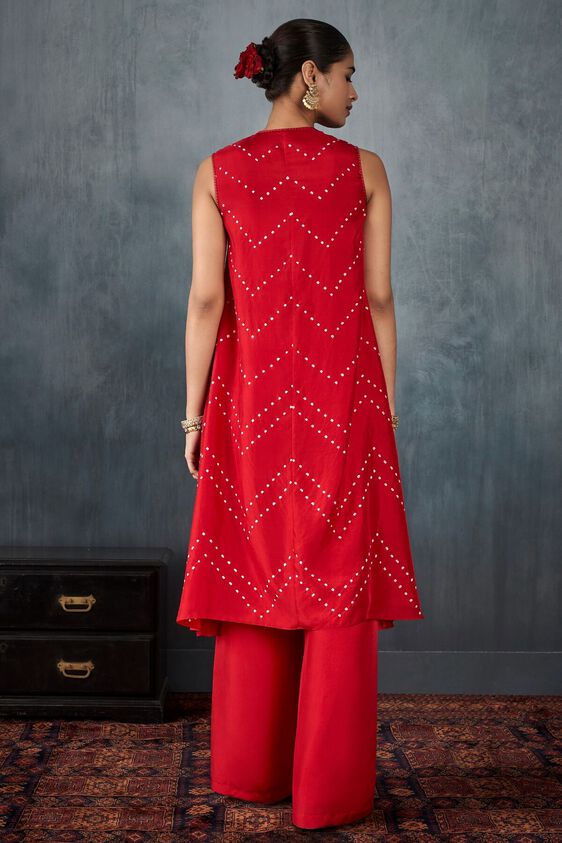 3 - Menka Kurta Set – Red, image 3