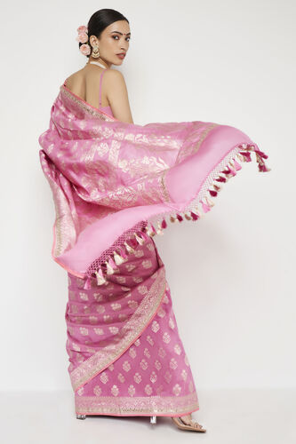Sahana Benarasi Saree -Pink, Pink, image 2