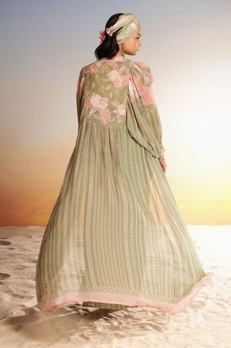 Sama Overlayer Kaftan, Sage, image 2