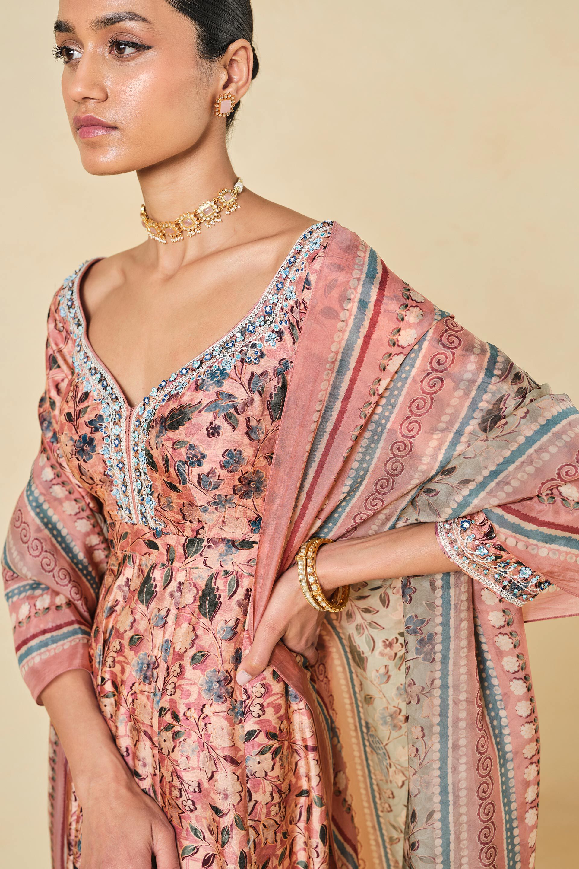 Themis Anarkali Set - Blush, Blush, image 7