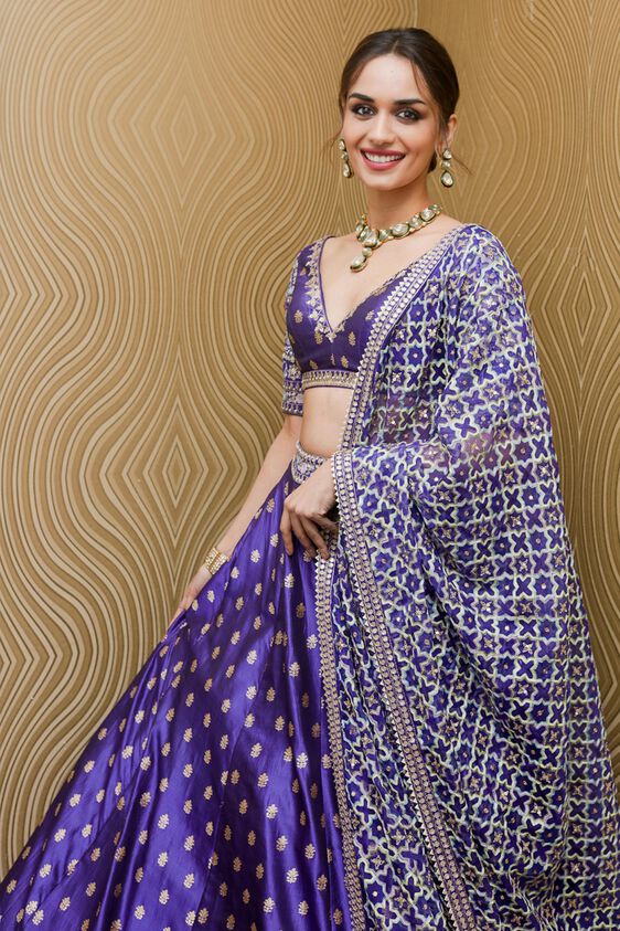 Ezra Lehenga - Blue, , image 1