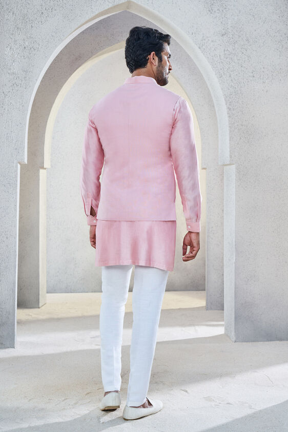 Rayaan Nehru Jacket - Rosewood, Rosewood, image 3