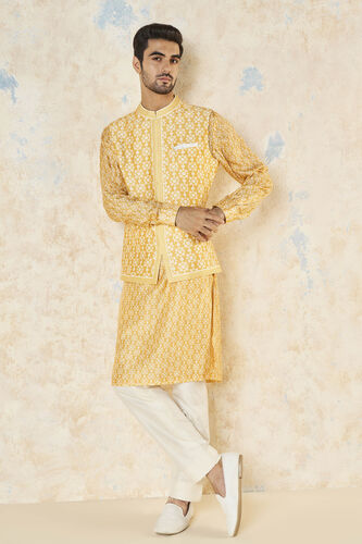 Udyan Nehru Jacket - Mustard, Mustard, image 1