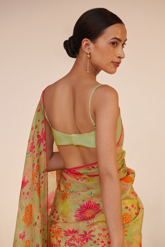 Amarata Saree Set - Sage, Sage, image 5