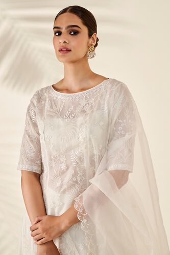 4 - Flamingo Paradise Kurta Set - Natural, image 4