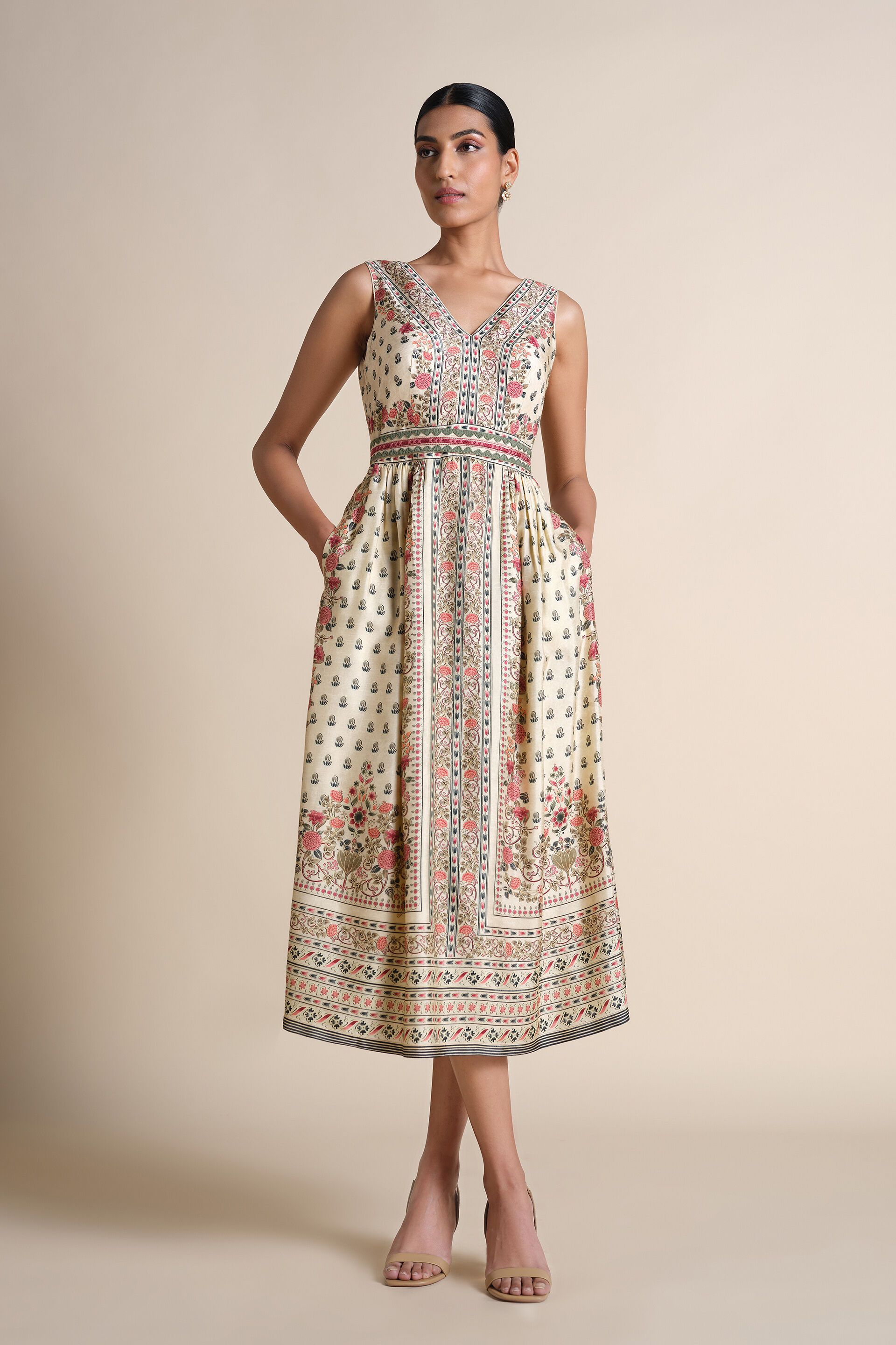 Celandine Silk Dress - Natural