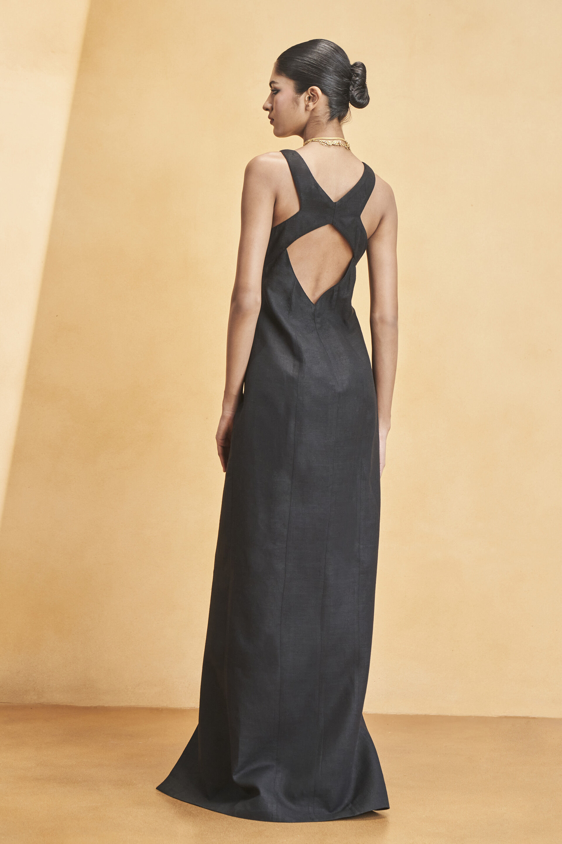 Symphony Of Flowers Embroidered Zardozi Silk Jacket Set - Black, Black, image 6