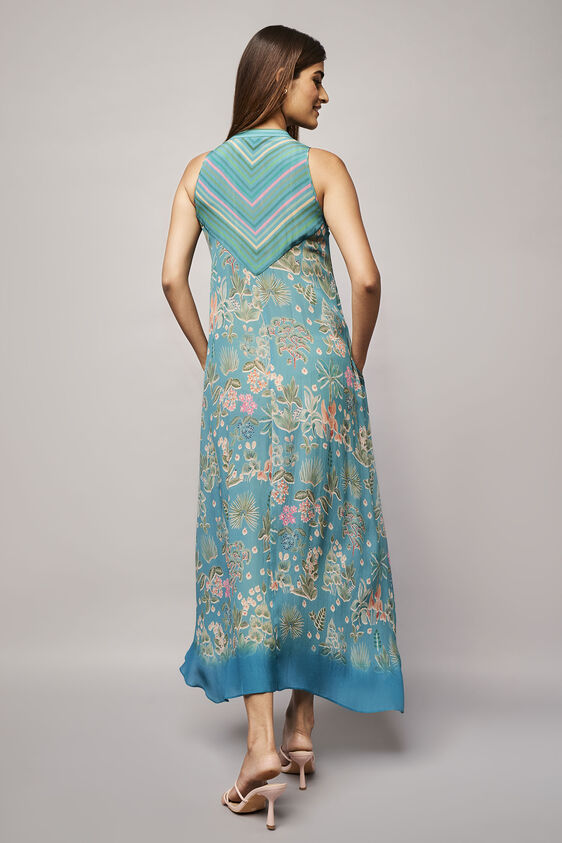 Faiza Dress, Blue, image 4