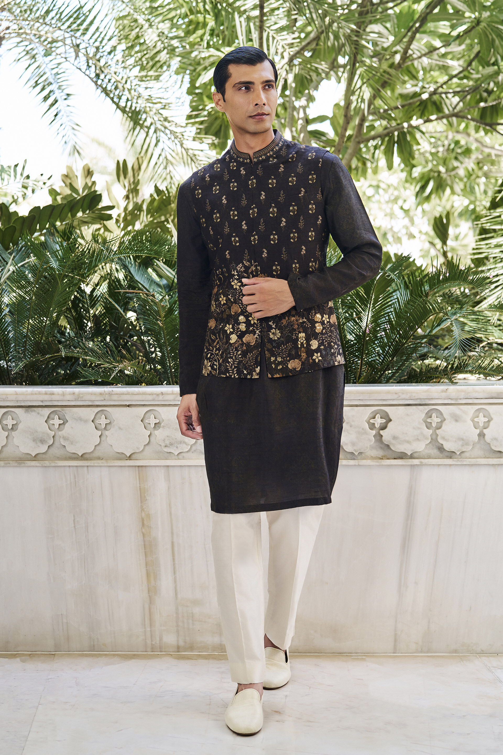 Arvin Brown Nehru Jacket, Brown, image 1