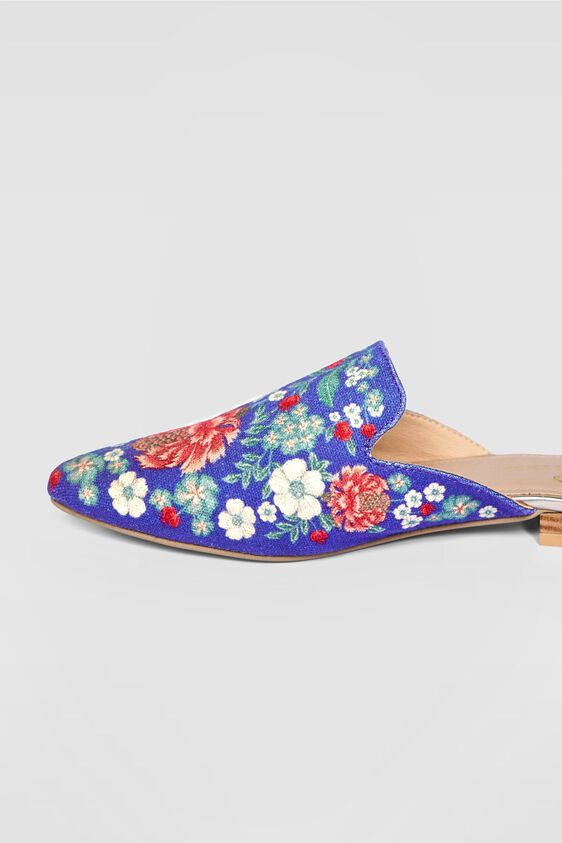 3 - Desert Bloom Mules - Blue, image 3