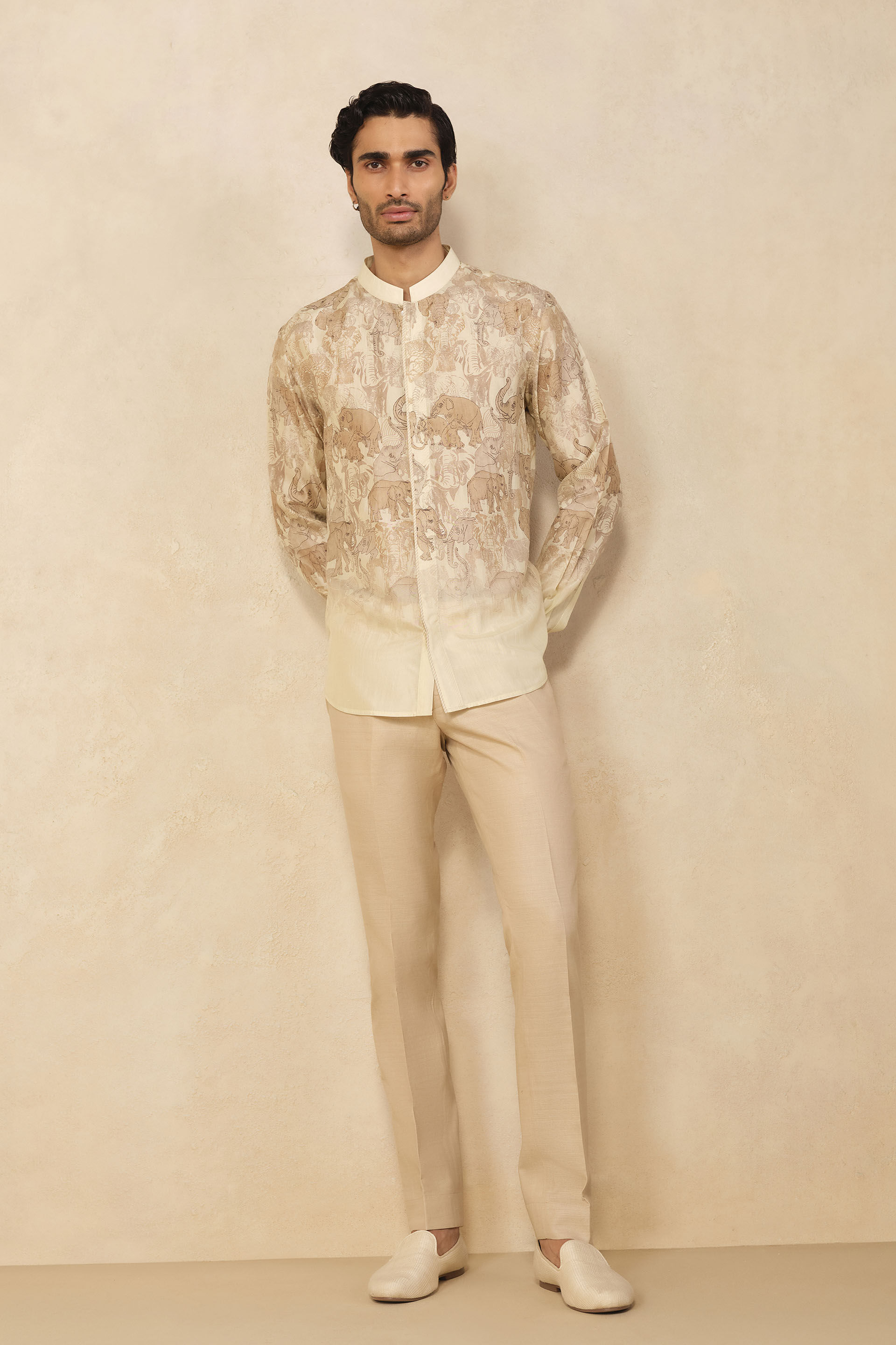 Zyad Silk Shirt - Cream