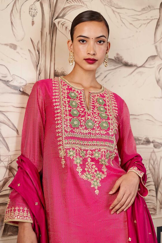 Jasnaaz Suit Set, Hot Pink, image 6