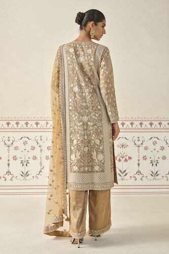 Kshamya Embroidered Suit Set - Bronze, Gold, image 2