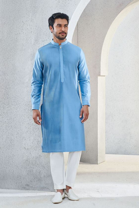 Affan Kurta, Blue, image 1
