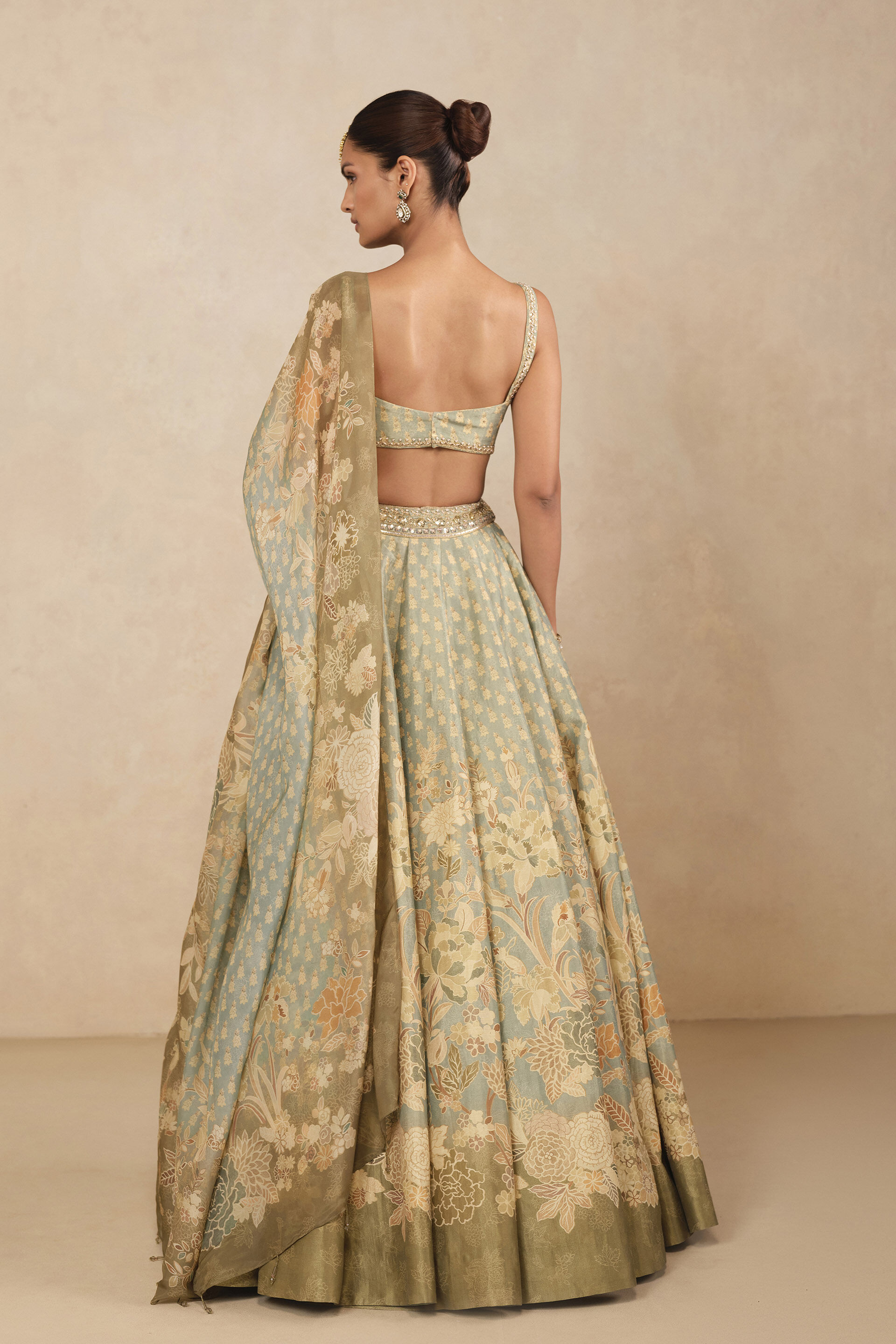 Noora Embroidered Lehenga Set - Blue