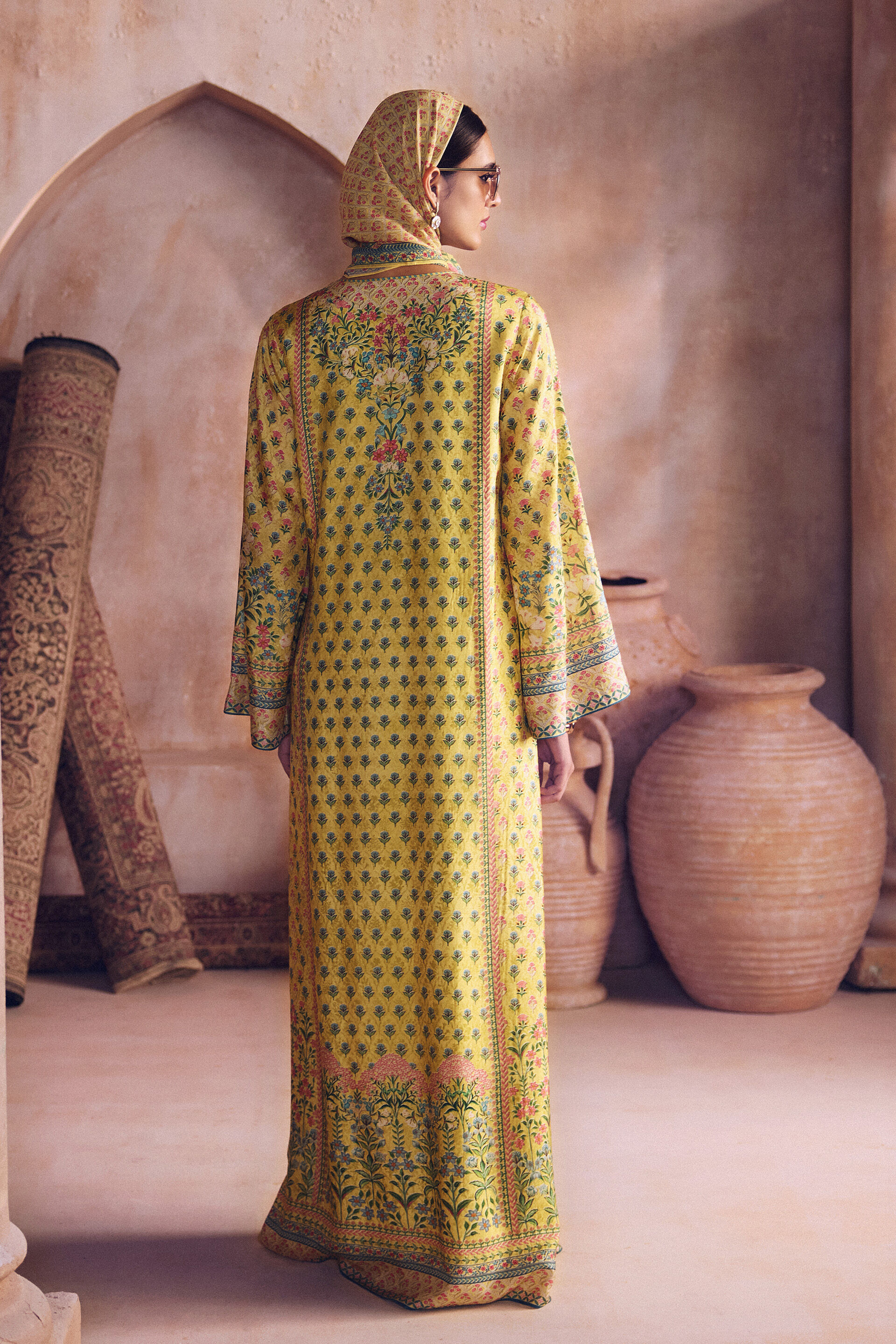 Anum Kaftan - Yellow
