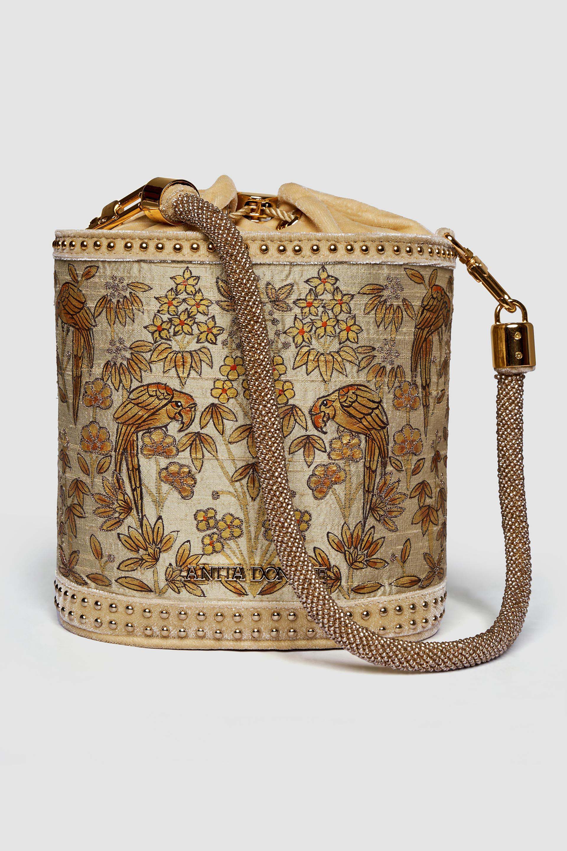 Pichhwai Bucket Bag - Canary Gold