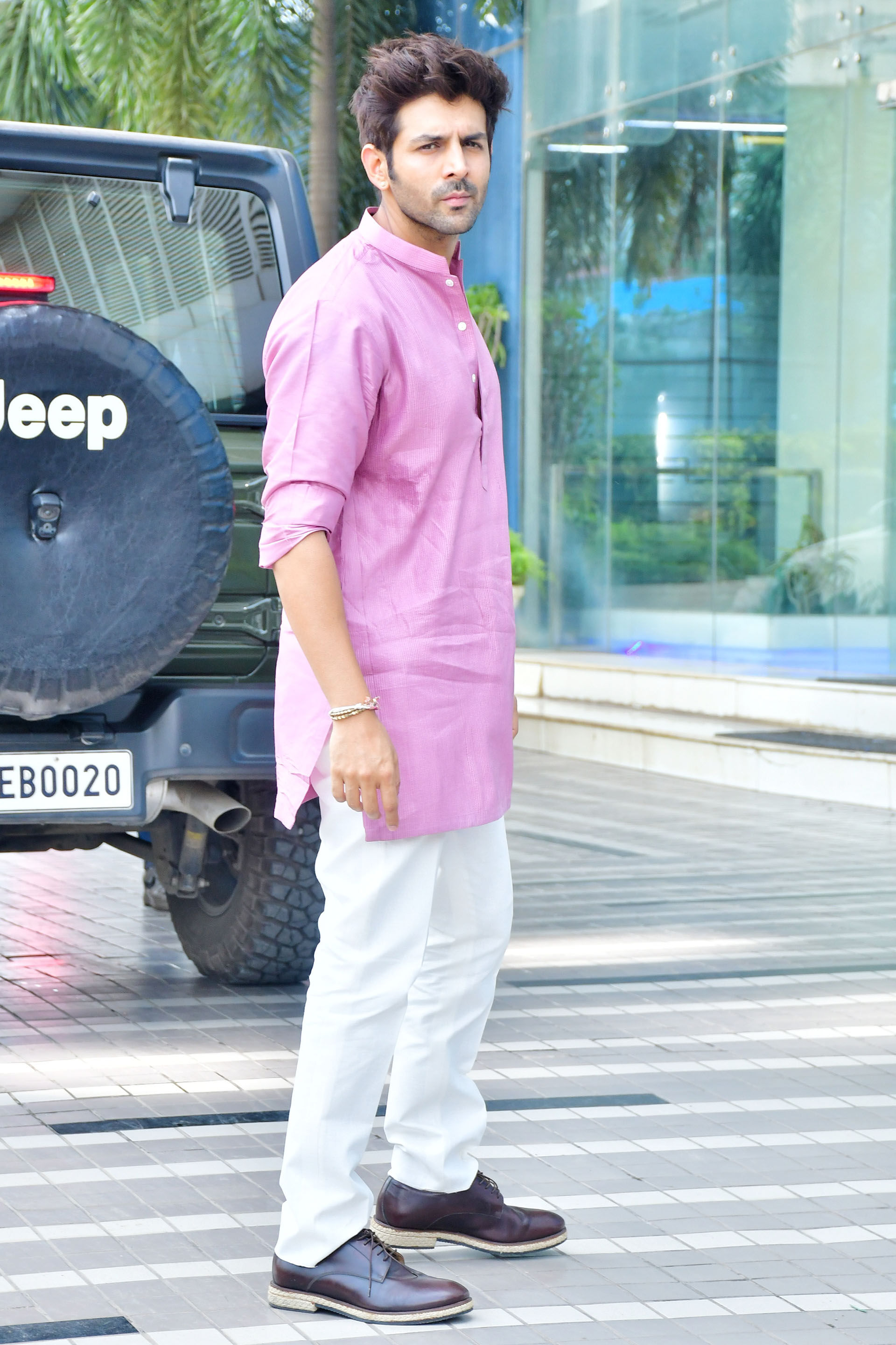 Daksh Silk Kurta - Lilac