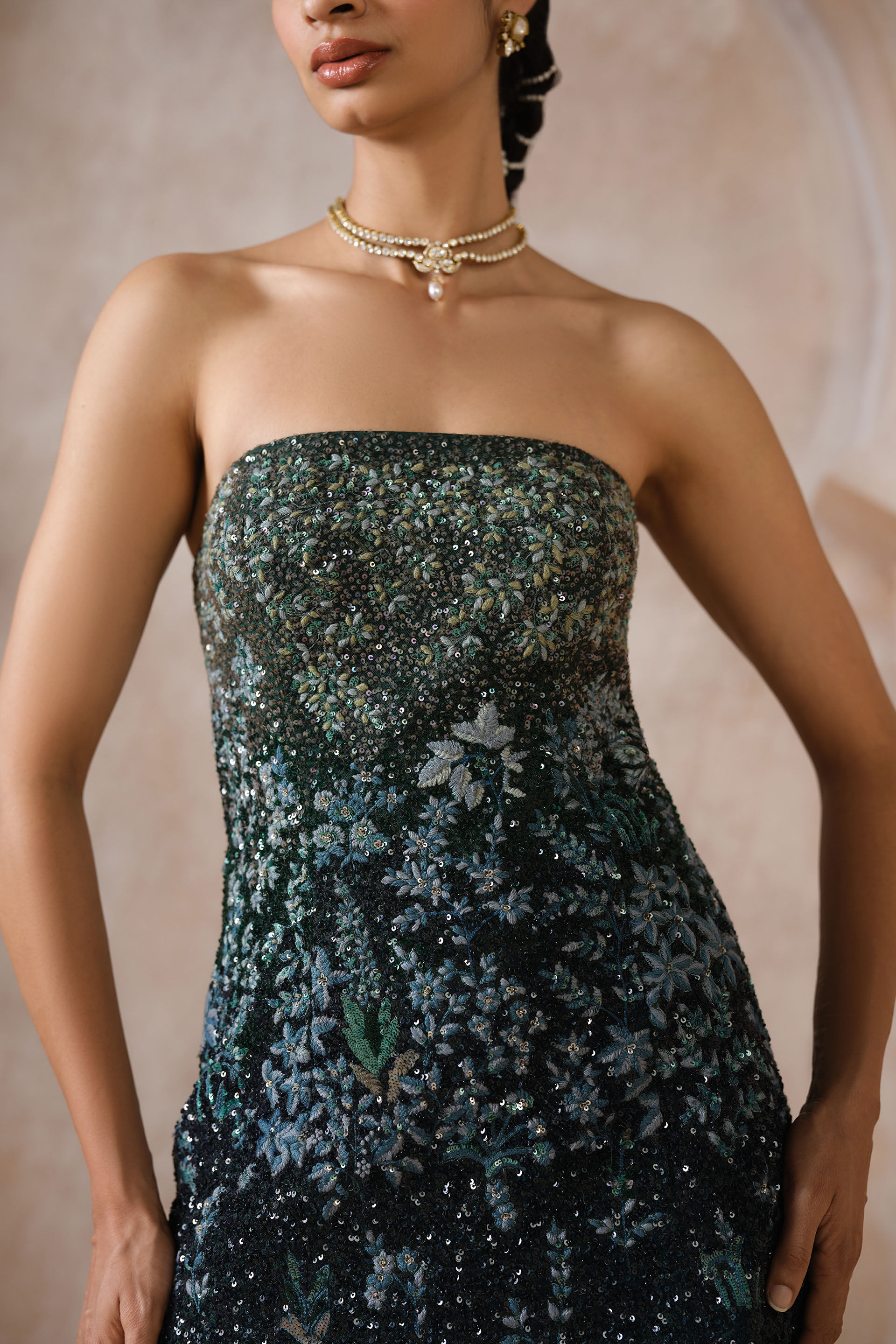 Speranza Embroidered Skirt Set - Green, Green, image 5