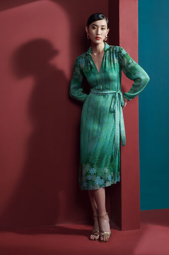 Averill Dress - Green, Green, image 1