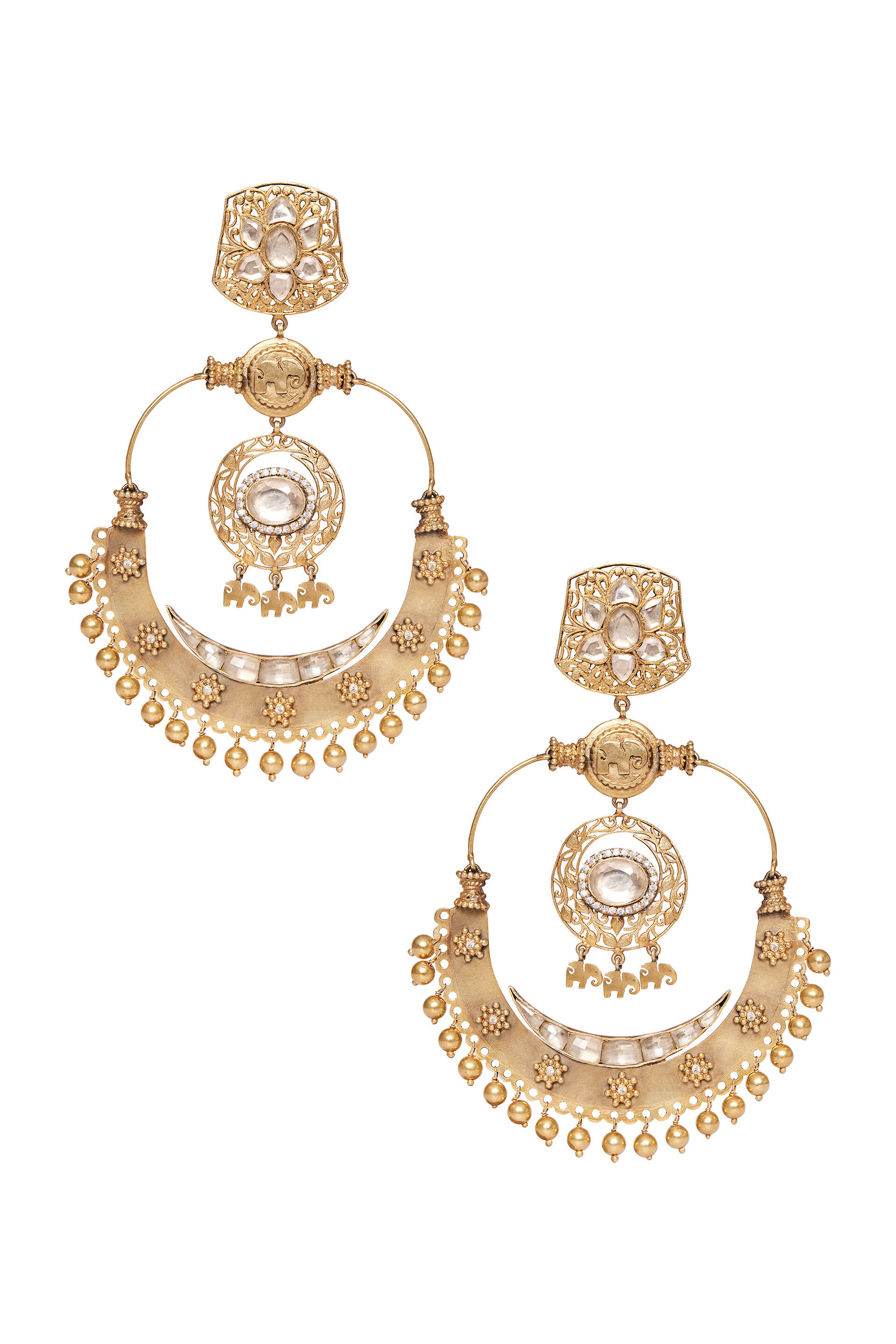 The Haathi Chandbali Earrings