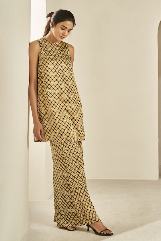 Nazar Sleeveless Coord Set, Ochre, image 1